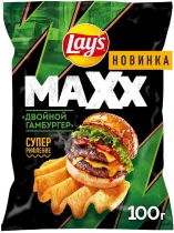 Чипсы MAXX «Двойной гамбургер», Lays