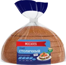 Хлеб подовый «Столичный», МосХлеб, 350г