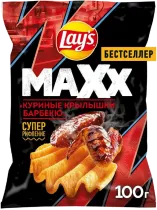 Чипсы MAXX «Куриные крылышки барбекю», Lays