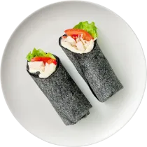 Сэндвич-ролл с салатом «Цезарь», черный, 168 г, Ozon Fresh